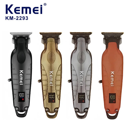 Kemei KM-2293 Professional Barber Cordless Hair Clipper Salon-Grade Design,Hair Styling Trimmer Carving Clipper,USB Rechargeable