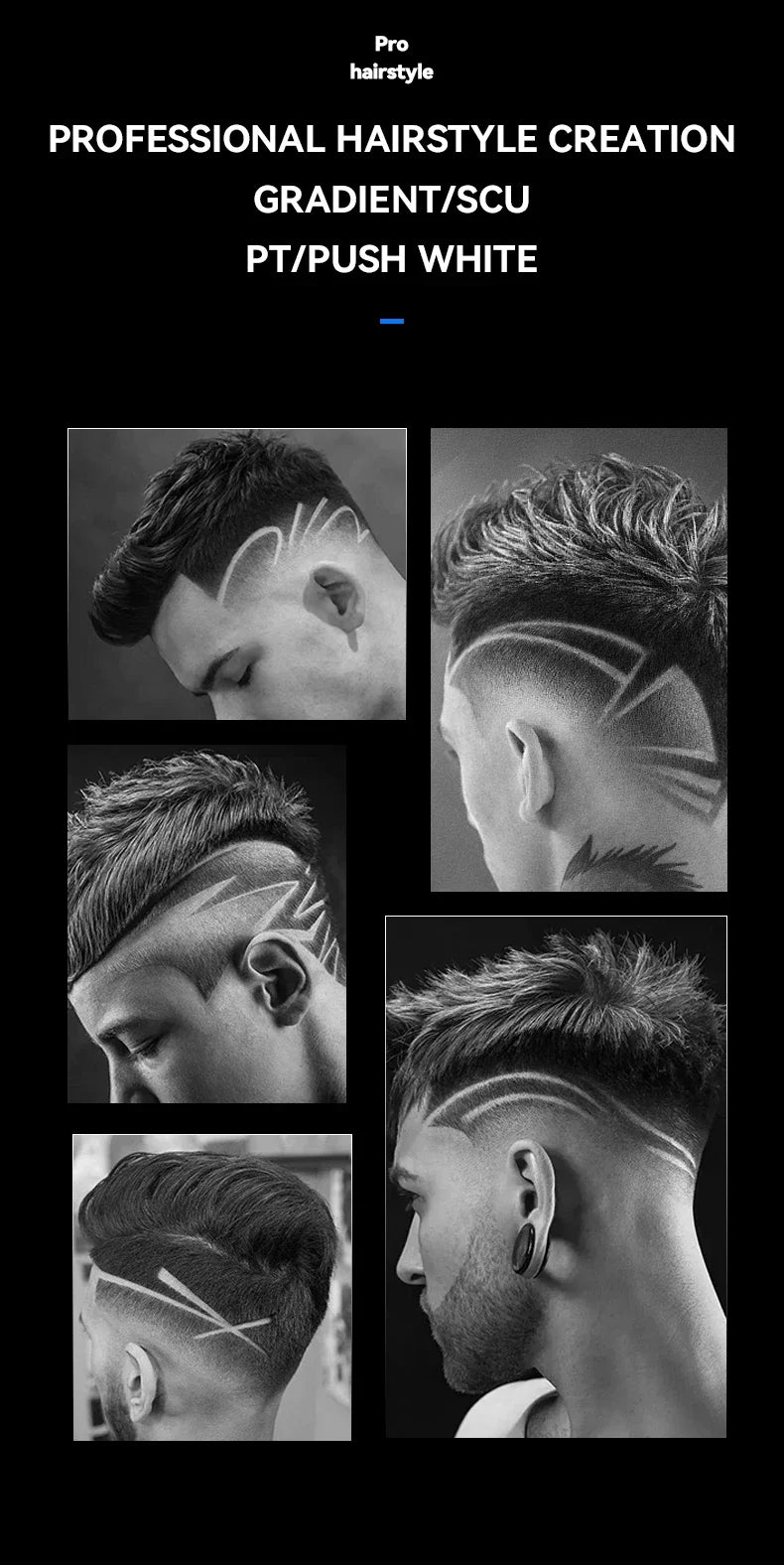 Kemei Hair Clipper Professional Hair Trimmer Electric Hair Cutting Machine Rechargeable 0mm Barber Clipper for Men KM-2299