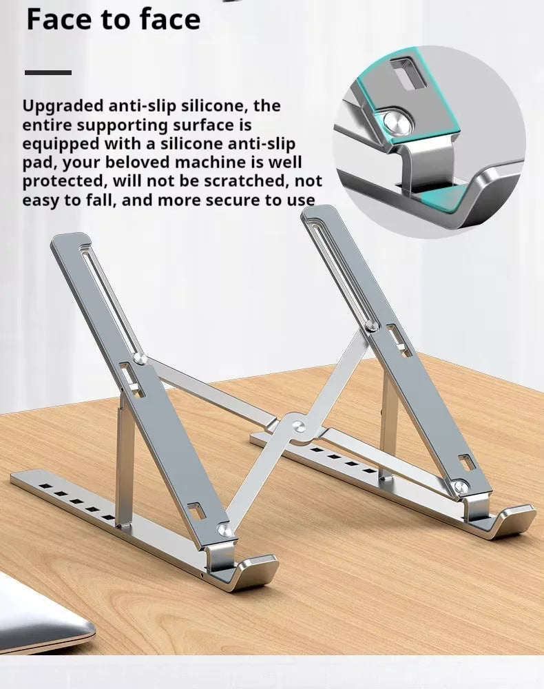 Computer Laptop Stand folding heat dissipation heightening lift desktop stand laptop stand Accessories Foldable Lap Base For Pc