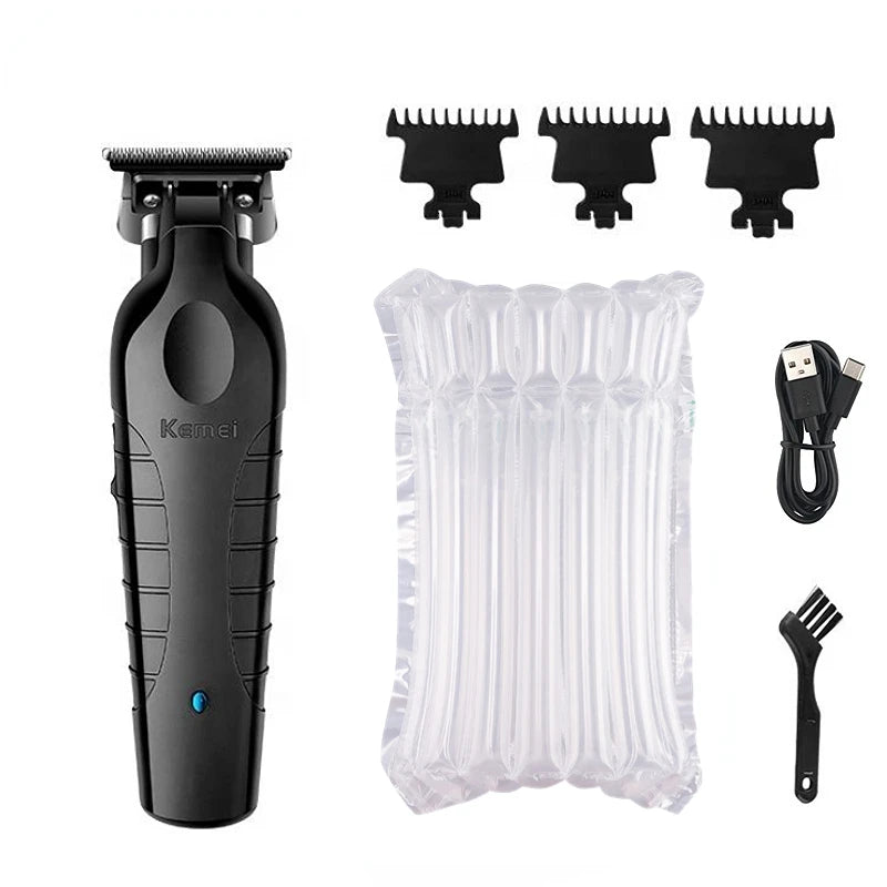 Kemei Hair Clipper Professional Hair Trimmer Electric Hair Cutting Machine Rechargeable 0mm Barber Clipper for Men KM-2299