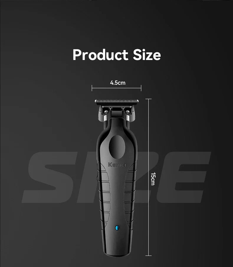 Kemei Hair Clipper Professional Hair Trimmer Electric Hair Cutting Machine Rechargeable 0mm Barber Clipper for Men KM-2299
