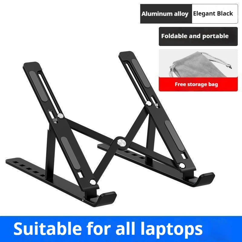 Computer Laptop Stand folding heat dissipation heightening lift desktop stand laptop stand Accessories Foldable Lap Base For Pc