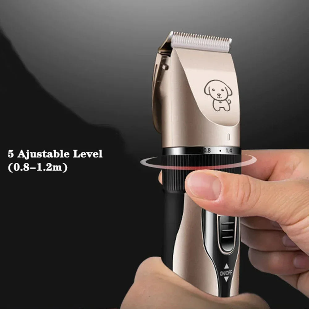 Dog Hair Clippers Low Noise Scissors Rechargeable Pet Trimmer Pet Grooming Tool Dog Hair Trimmer with Comb for Dogs Cats