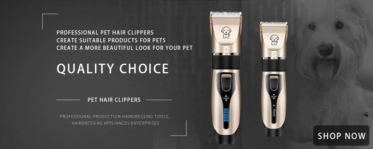 Dog Hair Clippers Low Noise Scissors Rechargeable Pet Trimmer Pet Grooming Tool Dog Hair Trimmer with Comb for Dogs Cats